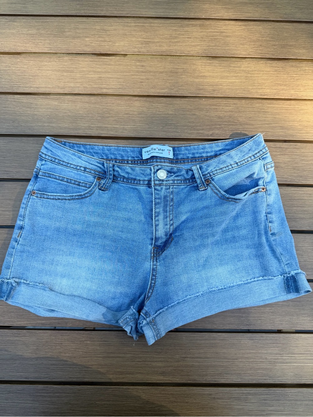 Vanilla Star Denim Cuffed Jean Shorts!